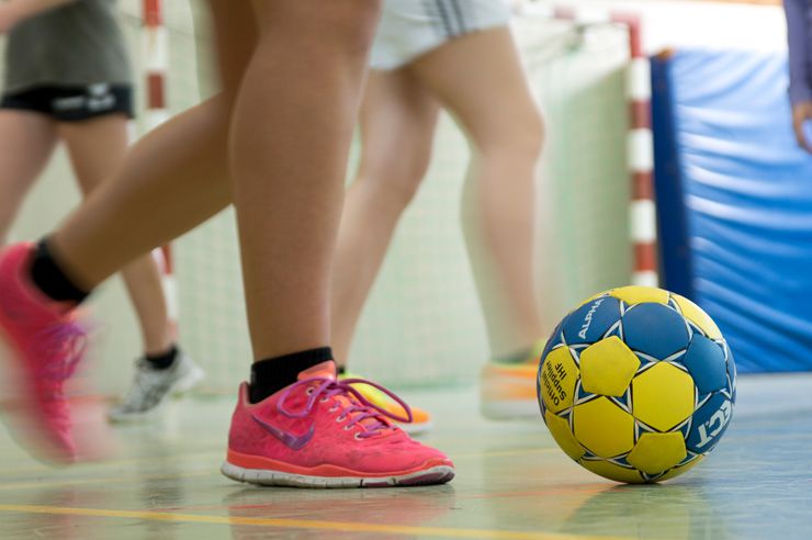 Auch Handballtraining ist möglich, in Jugendherbergen die besonders für Sportgruppen geeignet sind. 